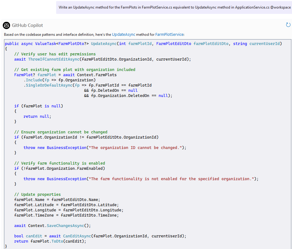 Claude 3.5 Sonnet CRUD code